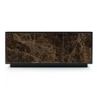 Příborník z lakovaného dřeva se 2 nebo 3 keramickými dvířky Vyrobeno v Itálii - Fiorenza Viadurini