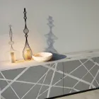 Příborník z MDF lakovaného matným bahnem se základnou Made in Italy - Arise Viadurini