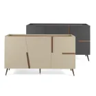 Madia v melaminu a Mdf s laminátovými vložkami Made in Italy - Gordita Viadurini