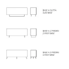 Madia v melaminu a Mdf s laminátovými vložkami Made in Italy - Gordita Viadurini