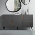 Madia v melaminu a Mdf s laminátovými vložkami Made in Italy - Gordita Viadurini