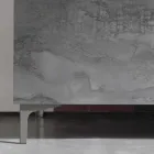 Moderní příborník se třemi dveřmi z bronzu nebo šedého melaminu v Itálii - Clemente Viadurini