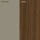 Příborník do obývacího pokoje z lakovaného Mdf 3dveřový se sítotiskem vkládáním - Saronno Viadurini