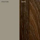 Příborník do obývacího pokoje z lakovaného Mdf 3dveřový se sítotiskem vkládáním - Saronno Viadurini