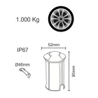 Marker Venkovní zapuštěné LED bodové světlo z nerezové oceli 4 kusy – kosočtverec Viadurini