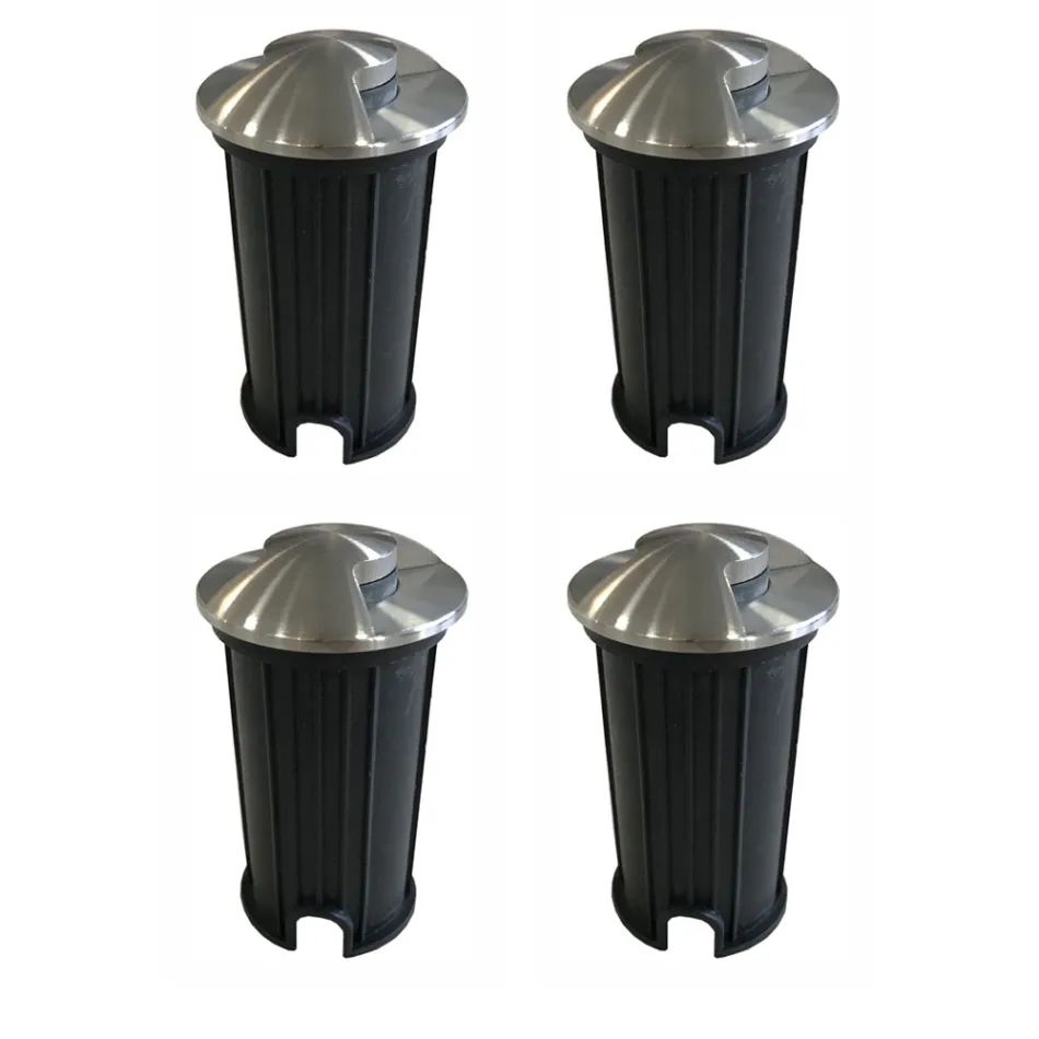 Marker Venkovní zapuštěné LED bodové světlo z nerezové oceli 4 kusy – kosočtverec Viadurini