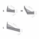 Designová nástěnná police z překližky a kovu s věšákem - Berema Viadurini