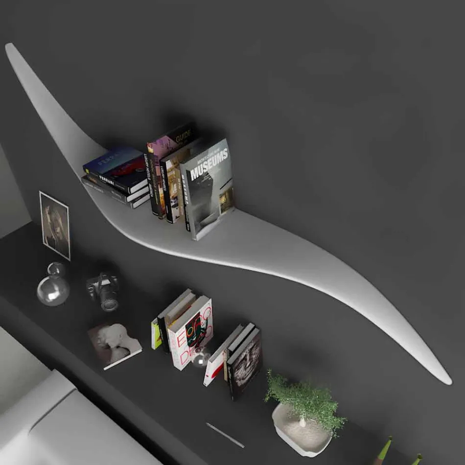 Moderní designová police na stěnu vyrobená v Itálii, Tuscania Viadurini