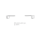 Designová police z průhledného akrylového křišťálu Made in Italy - Teride Viadurini