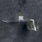 Designová police z průhledného akrylového křišťálu Made in Italy - Teride Viadurini