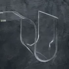 Designová police z průhledného akrylového křišťálu Made in Italy - Teride Viadurini