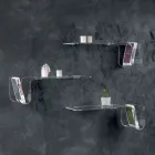 Designová police z průhledného akrylového křišťálu Made in Italy - Teride Viadurini