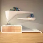 Moderní designový regál vyrobený v Itálii, Sizzano Viadurini