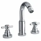 Klasický 3-otvorový mixér z chromované mosazi vyrobený v Itálii - Zumbo Viadurini