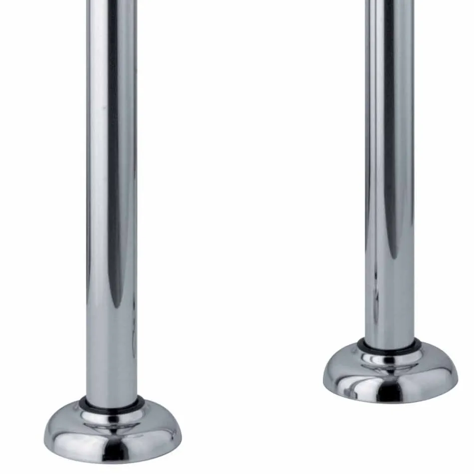 Sloupová baterie pro vanu se sprchou v mosazi vyrobené v Itálii - Shelly Viadurini