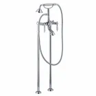 Sloupová baterie pro vanu se sprchou v mosazi vyrobené v Itálii - Shelly Viadurini