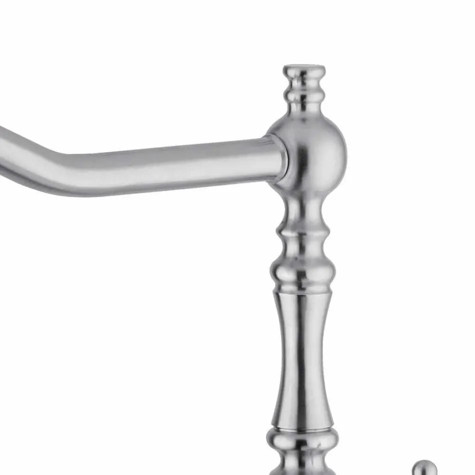 Klasická nerezová kuchyňská dřezová baterie vyrobená v Itálii - dárek Viadurini