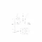 Klasický mixér na podlahovou vanu z mosazi vyrobený v Itálii - Panico Viadurini