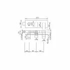 Moderní designová sprchová baterie z mosazi vyrobená v Itálii - Sika Viadurini