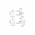 Sprchová baterie s 5cestným přepínačem Made in Italy - Sika Viadurini