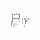 Umyvadlová směšovací baterie s boční pákou designu Made in Italy - Panela Viadurini