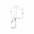 Koupelnová umyvadlová baterie z chromované mosazi bez odtoku vyrobené v Itálii - Ermia Viadurini