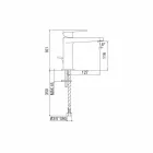 Moderní umyvadlová baterie bez odtoku vyrobená v Itálii - Galla Viadurini