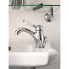 Ručně vyráběná mosazná umyvadlová baterie klasického stylu s pákou - Noriana Viadurini