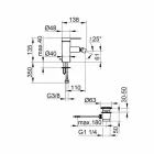 Moderní bidetová baterie s odtokovou soupravou z chromového kovu - zanio Viadurini