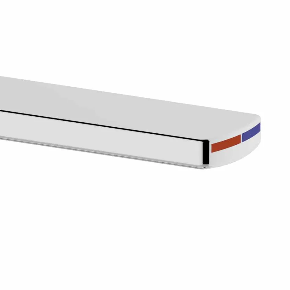 Moderní koupelnová umyvadlová baterie z chromovaného kovu - Zanio Viadurini