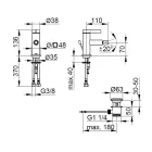Jednopáková bidetová baterie klasického designu chromovaná mosaz - artemisia Viadurini