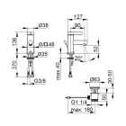 Jednopáková umyvadlová baterie Klasický design chromová mosaz - Artemisia Viadurini