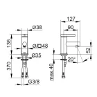 Jednopáková umyvadlová baterie Klasický design chromová mosaz - Artemisia Viadurini