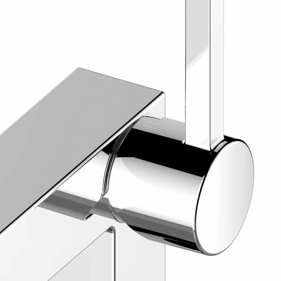 Moderní designová páková bidetová baterie z chromovaného kovu - Girino Viadurini