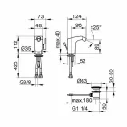 Moderní pákový bidetový mixér z chromovaného kovu - Gonzo Viadurini