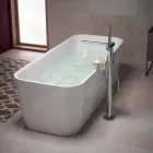 Moderní páková vanová baterie s kovovou sprchovou hlavicí - Pinto Viadurini