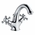 Jednootvorová baterie pro umyvadlo v mosazi vyrobená v Itálii - Lisca Viadurini