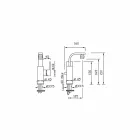 Vysoce otočný bidetový mixér Made for Italy pro Bidet - Panela Viadurini