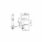 Mosazný bidetový mixér moderního designu vyrobený v Itálii - Bibo Viadurini