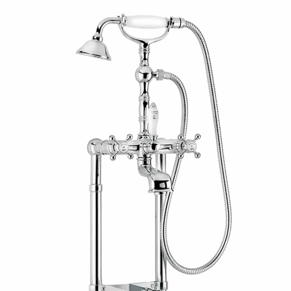 Klasická mosazná vanová baterie vyrobená v Itálii - Eripio Viadurini