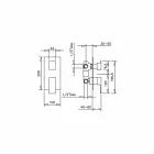 Designová 3cestná sprchová baterie Made in Italy - Bibo Viadurini