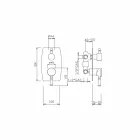 Sprchová baterie s třícestným přepínačem Made in Italy - Neno Viadurini