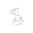 Designová externí sprchová baterie z mosazi Made in Italy - Bibo Viadurini