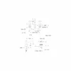 Tříotvorová umyvadlová baterie s výškou 130 mm z mosazi vyrobená v Itálii - Binsu Viadurini