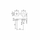 Designová umyvadlová baterie Made in Italy - Panela Viadurini