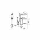 Koupelnová dřezová baterie s mosazným odtokem vyrobená v Itálii - Bibo Viadurini