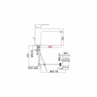 Koupelnová dřezová baterie s mosazným odtokem vyrobená v Itálii - Sindra Viadurini