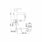 Moderní chromová mosazná umyvadlová baterie vyrobená v Itálii - Ermia Viadurini