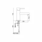 Moderní chromová mosazná umyvadlová baterie vyrobená v Itálii - Ermia Viadurini