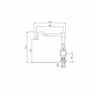 Umyvadlová baterie s otočným výtokem Made in Italy - Neno Viadurini